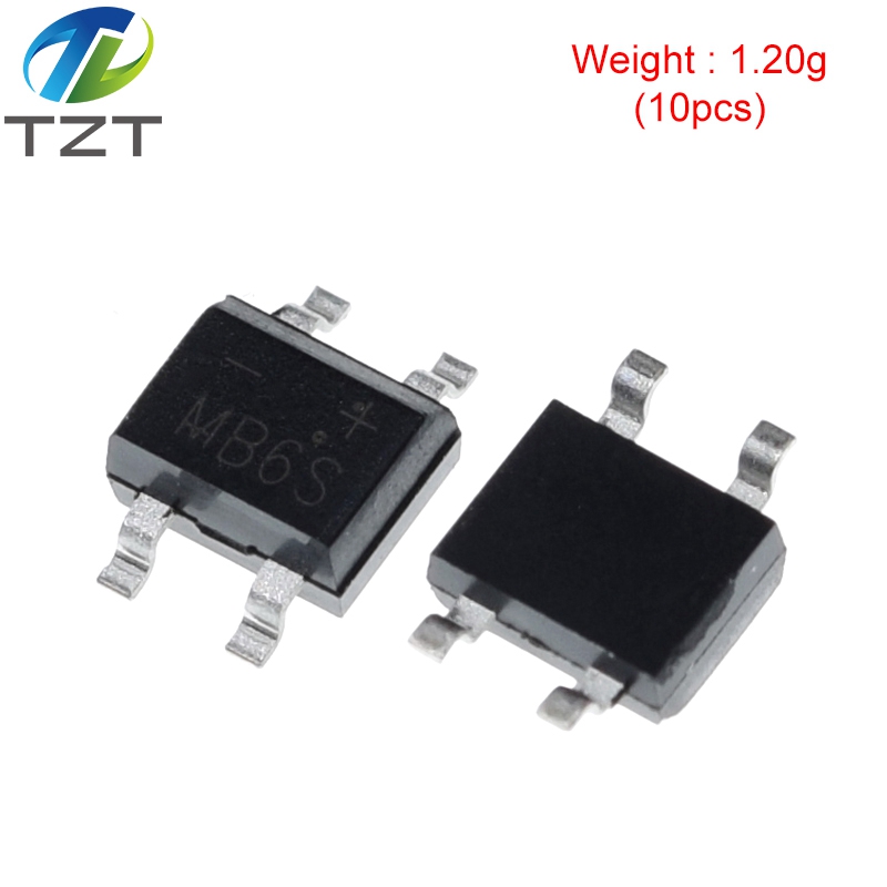 10 Stück 600 V 0,5 A MB6s