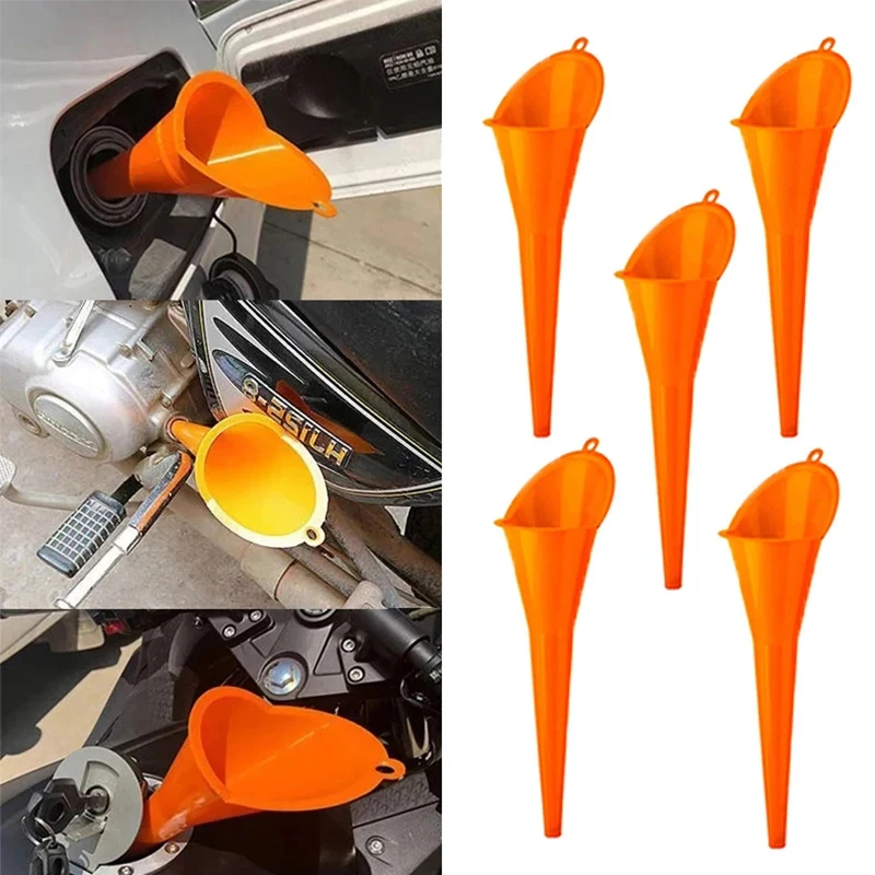 Embudo de aceite de boca larga para coche, herramientas de llenado de combustible y gasolina antisalpicaduras, embudo de motor, repostaje de motocicleta, accesorios para coche