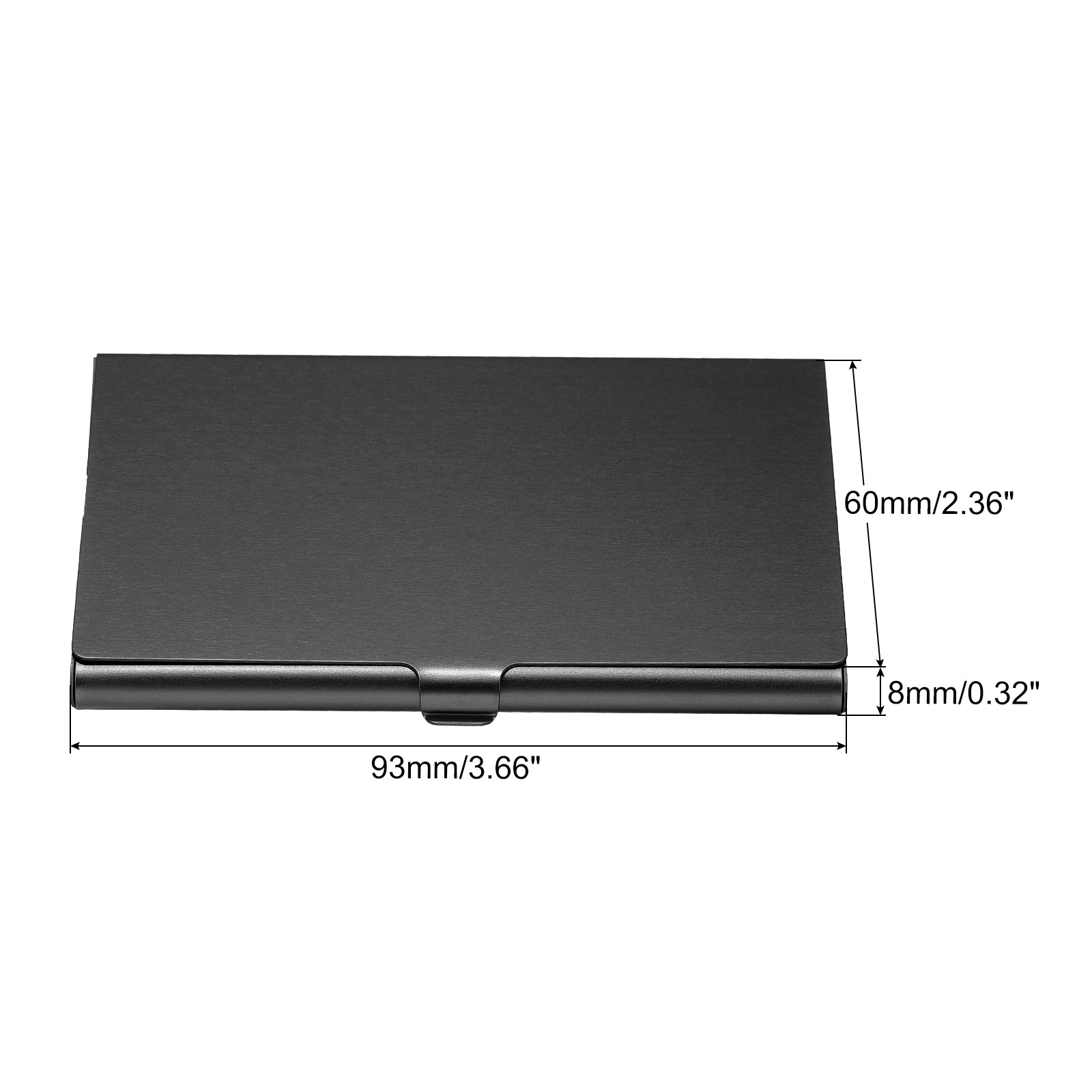 1/2/3 Uds tarjetero de visita cubierta de caja de Metal tarjetero de aleación de aluminio funda con tapa funda delgada para tarjetas de nombre para mujeres y hombres