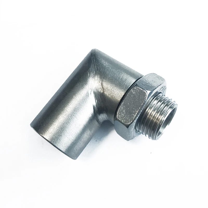 Tubo De Escape De Modificação Universal Do Carro, Interface Do Adaptador Do Sensor De Oxigênio, Conector De Extensão De 90 Graus Com Porca