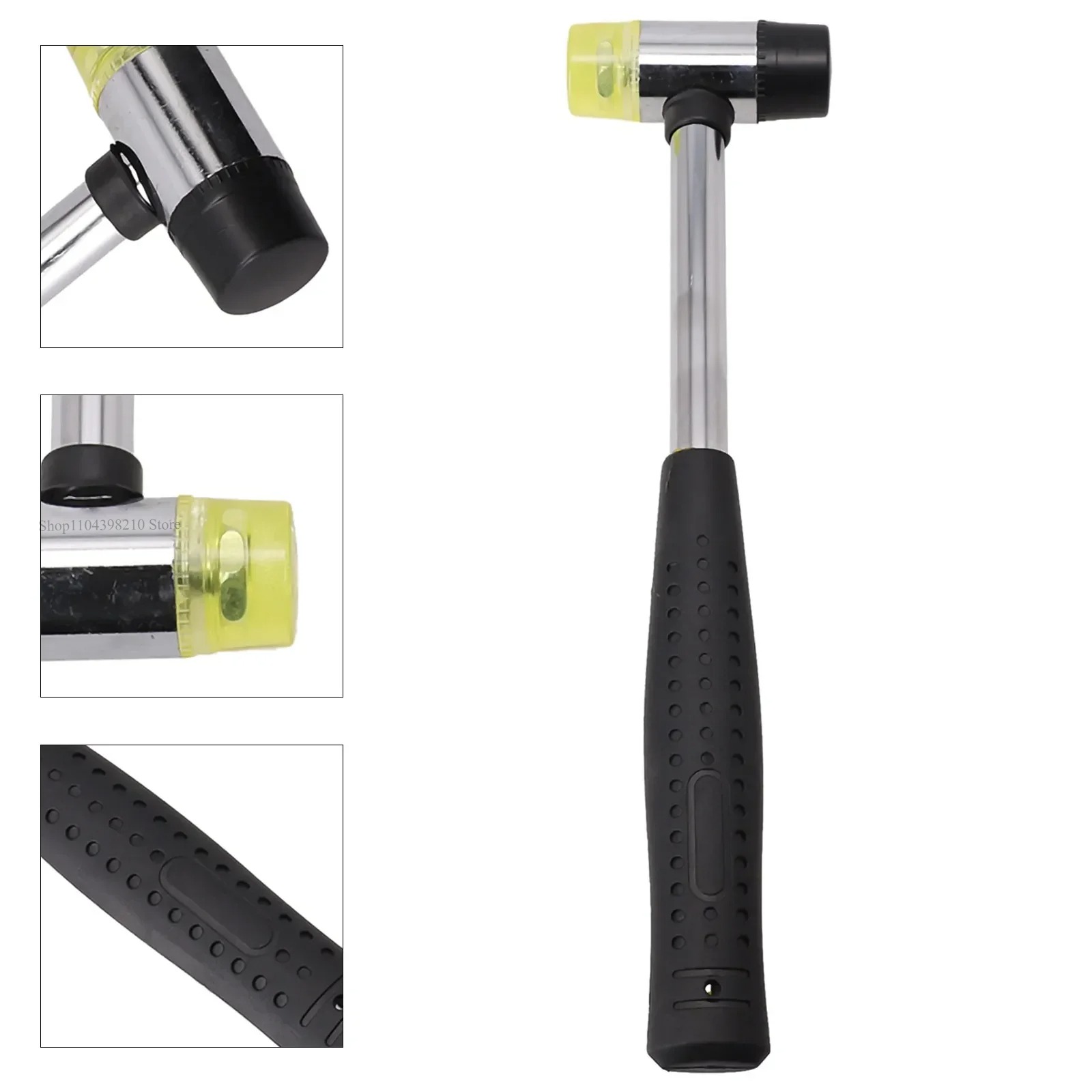 Double Head Rubber Hammer Rubber Installation Hammer Beating Hammer Sticking Floor Tile Home Improvement Tools Rubber Hammer