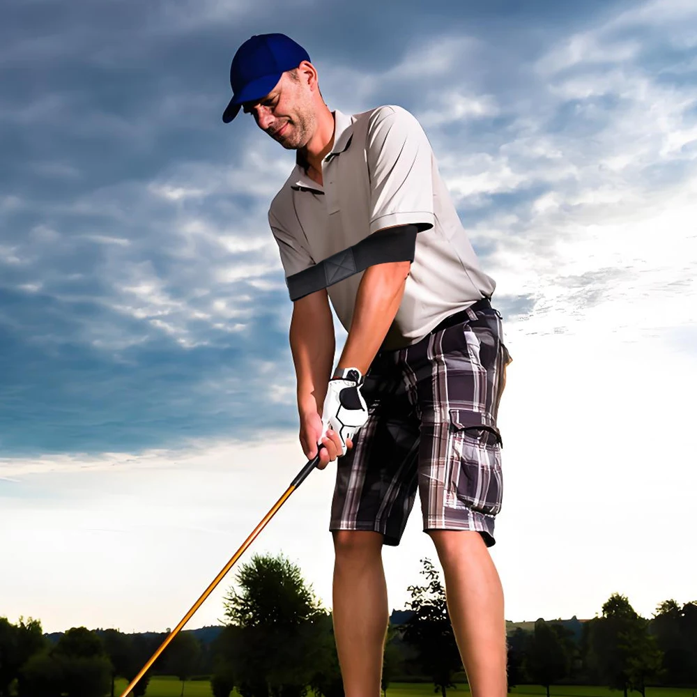 1PC Professional Elastic Golf Swing TRAINER วงแขน,Golf Swing Gesture Corrector สําหรับผู้ชายผู้หญิงเริ่มต้น