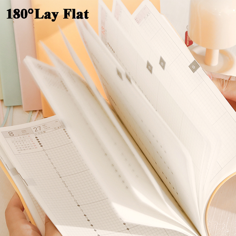 2026 Kinbor A5/A6 Plan Notebook Lightweight Bachuan Paper Soft PU Efficiency Productivity Goal Tracking Notepad Gifts Supplies