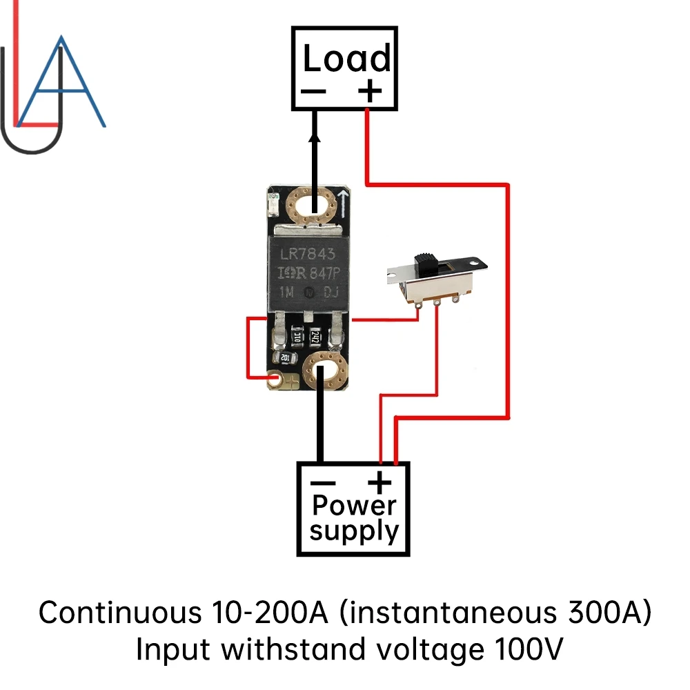 LAUBEI 1 ~ 100 Uds tubo de efecto de campo regulación PWM tablero de Control de interruptor electrónico 160A módulo de accionamiento de interruptor de disparo MOS de alta potencia