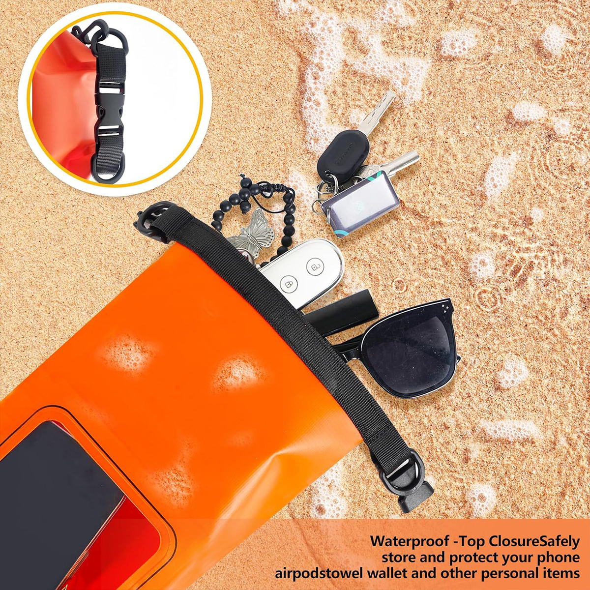 2L Dry Bag Touchscreen Wasserdichte Taschen Für Trekking Driften Rafting Surfen Kajak Outdoor Sport Taschen.-zmt