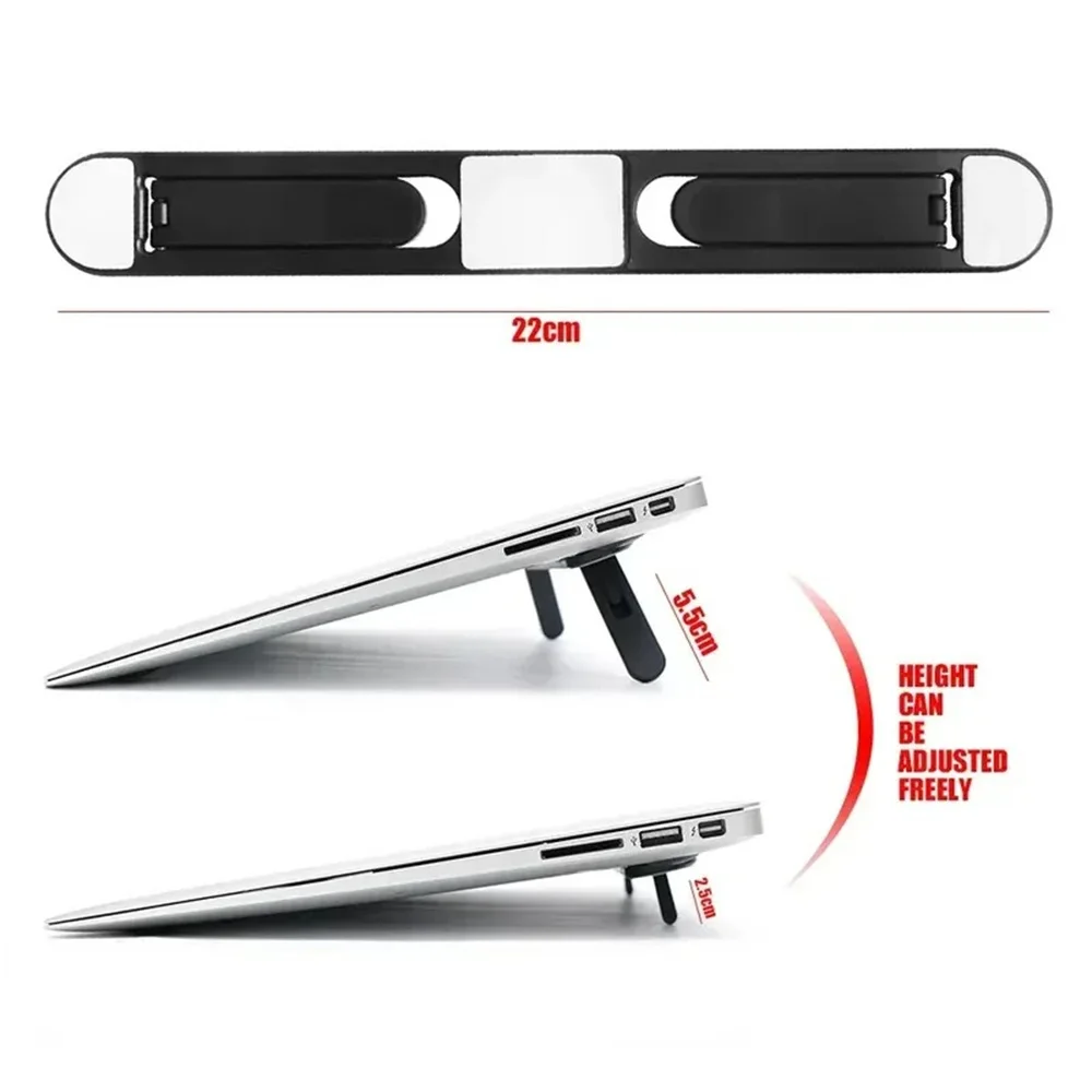 Supporto universale per laptop per MacBook Pro 13 15 Air Lenovo Samsung Notebook Tappetino di raffreddamento Supporto per laptop invisibile