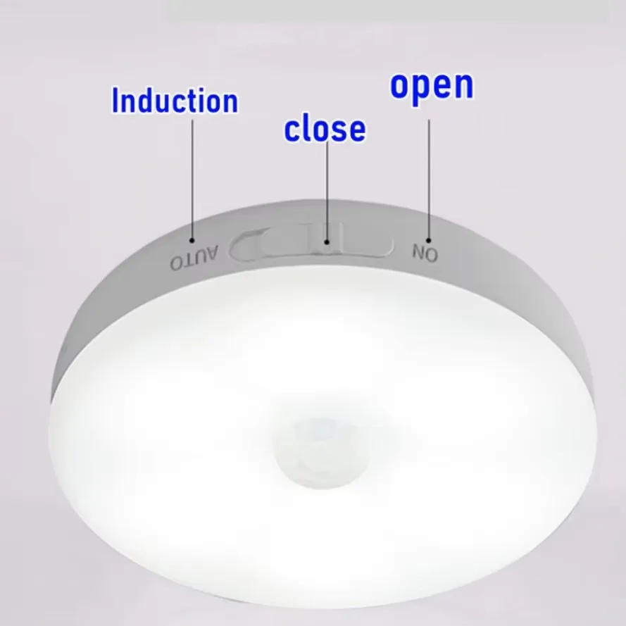 PIR Motion Sensor 8LED LED Night Light Human Body Induction Wireless Detector Automatic Light On / Off For Home Bedside Lighting