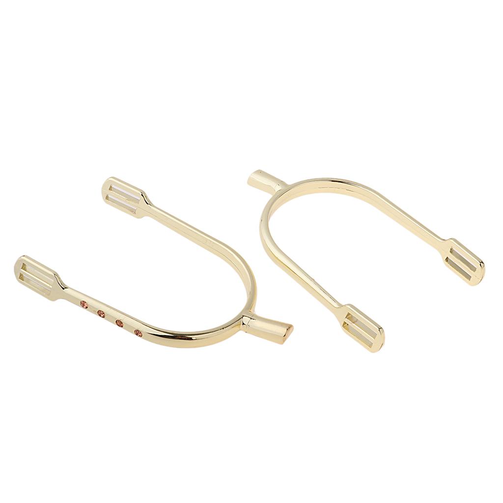 1 paire d'éperons équestres en alliage de Zinc, éperons anglais, éperons d'équitation 12*8*2cm-or et argent