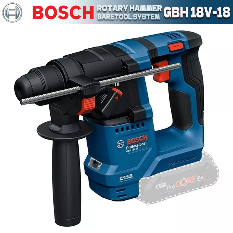 BOSCH GBH 18V-18 Аккумуляторный перфоратор Ударная дрель SDS PLUS Профессиональные бесщеточные электроинструменты 18V GBH18V-18