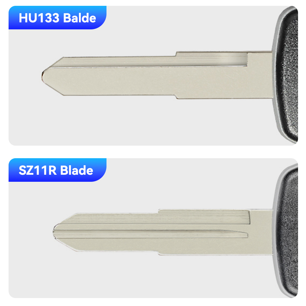KEYYOU 折りたたみ修正バージョンスズキスイフトグランド Vitara アルト SX4 フリップキーシェルリモートケース HU133R/SZ11R ブレード