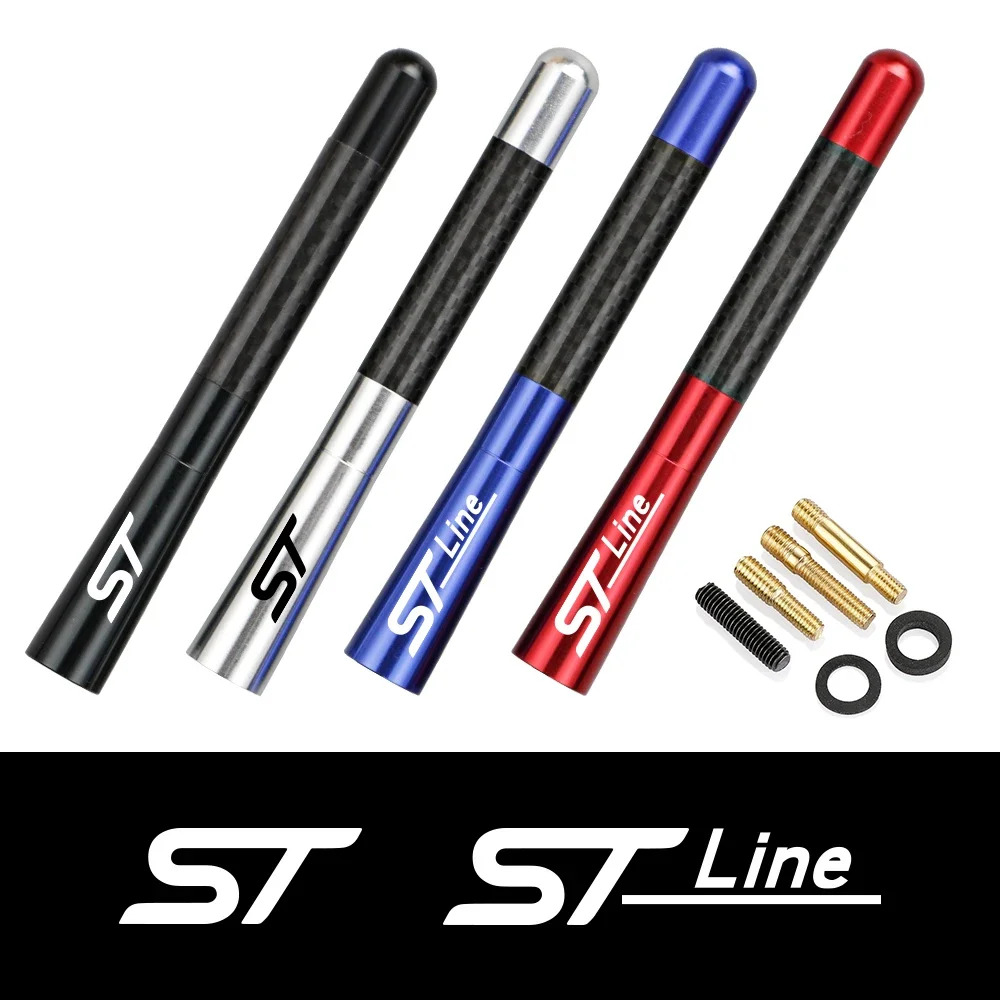 Antena de rádio para carro, 12cm, acessórios automotivos para ford st fiesta focus mk2 3 4 edição mondeo fusion ecosport explorer puma st line