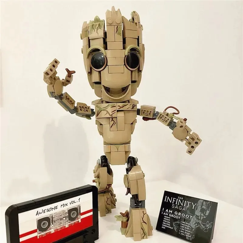 Kit de construcción Compatible con I Am Groots 76217, juguetes para niños, ladrillos, árbol, modelo de Groots para bebés, regalo de exhibición para niños, regalo de Navidad