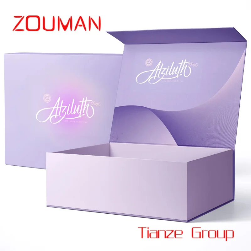 Custom , Custom Logo Luxury Matte Black Gift Box Magnetic product Closure Cardboard Paper Box Folding box with lid