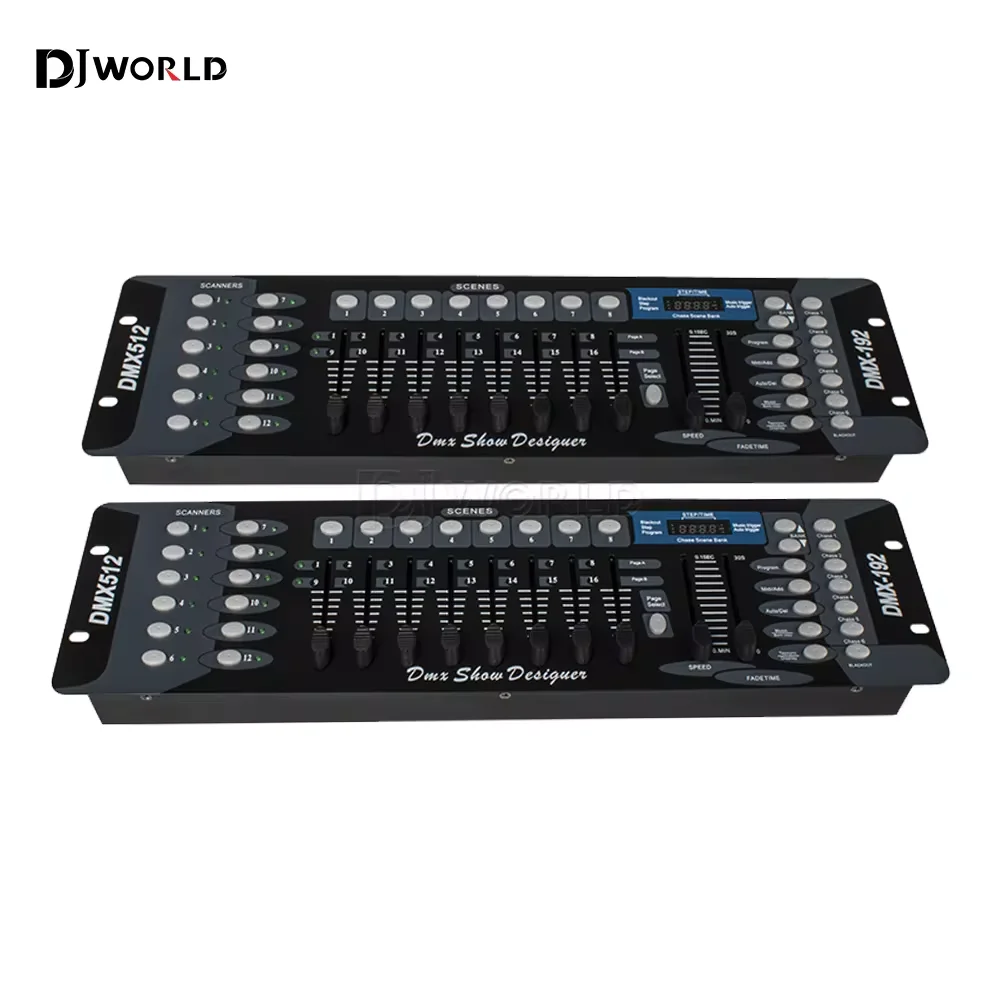 2 TEILE/SATZ 192 DMX Controller Bühnenbeleuchtung DMX512 Konsole für LED Par Moving Head Strahl Waschen Scheinwerfer Bühne Effekt DJ Ausrüstung