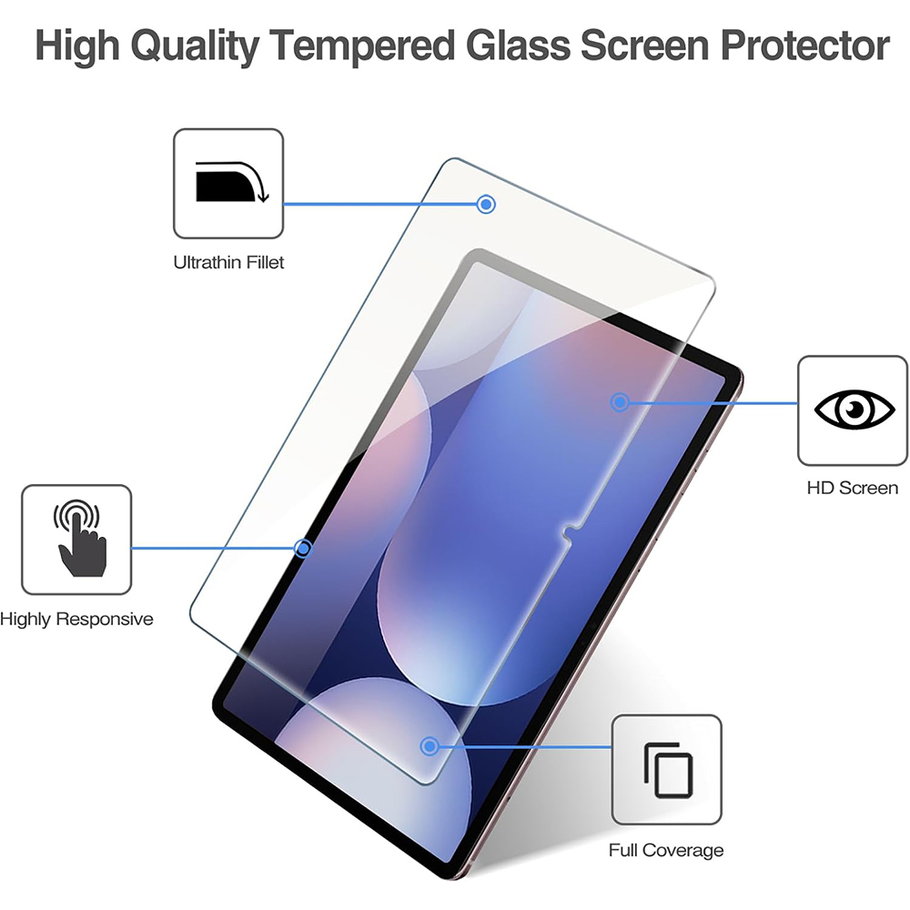 Dla Samsung Galaxy Tab A7 Lite A7 10.4 A8 10.5 A9 Plus Folia ochronna na ekran Szkło hartowane do tabletu o twardości 9H zapobiegające zarysowaniom