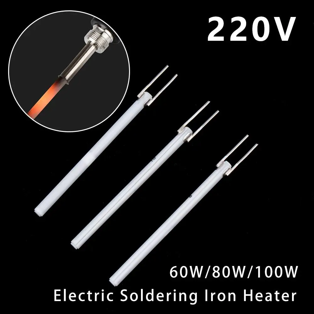 Calentador de soldador eléctrico de temperatura ajustable, elemento de calefacción interna de cerámica para soldadura 220 100 S, 908 V, 80W, 60W, 908 W, 1 unidad