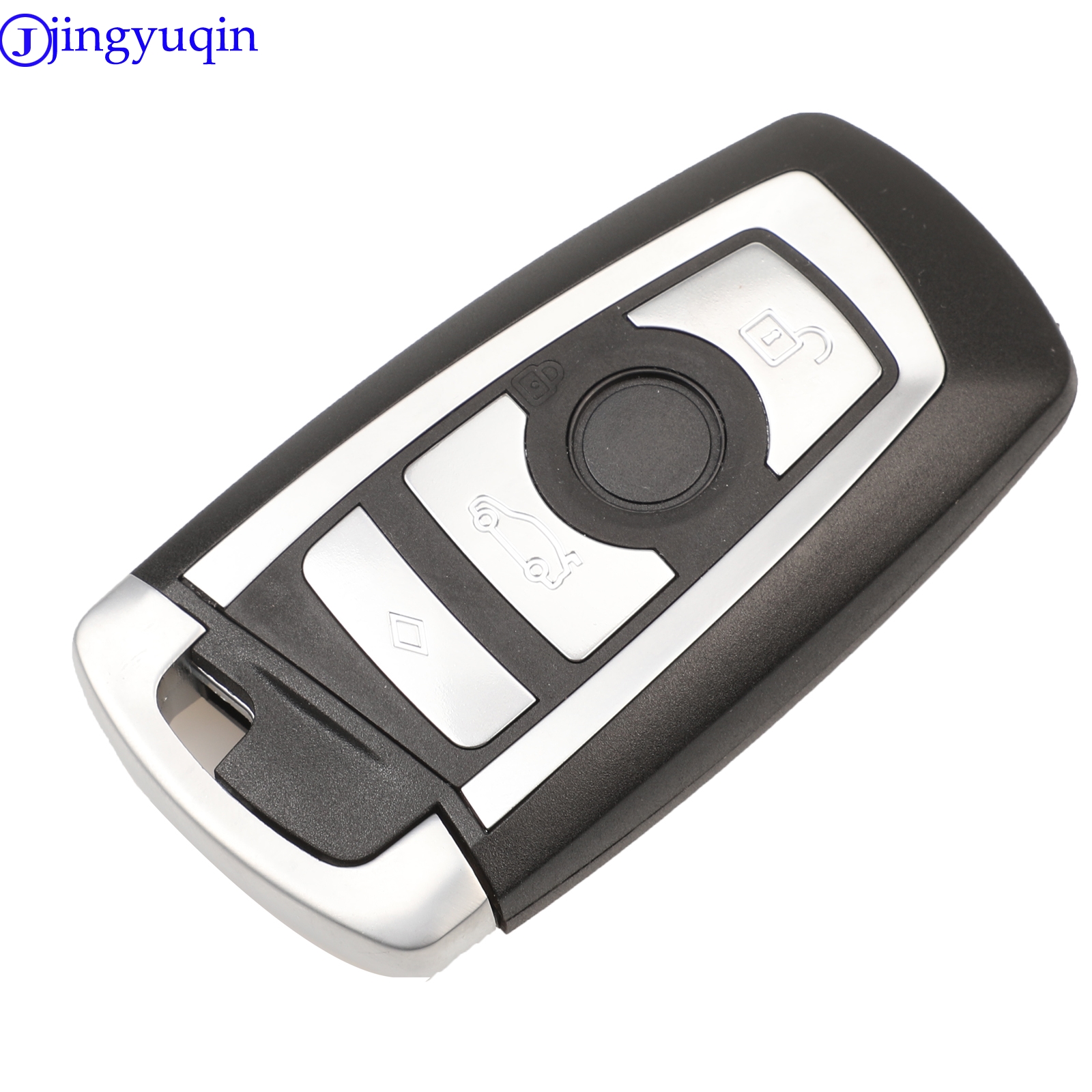 jingyuqin 4B Smart key Shell Cover Case Keyless For BMW CAS4 F 3 5 7 Series E90 E92 E93 X5 HU100R With Uncut Blank Blade