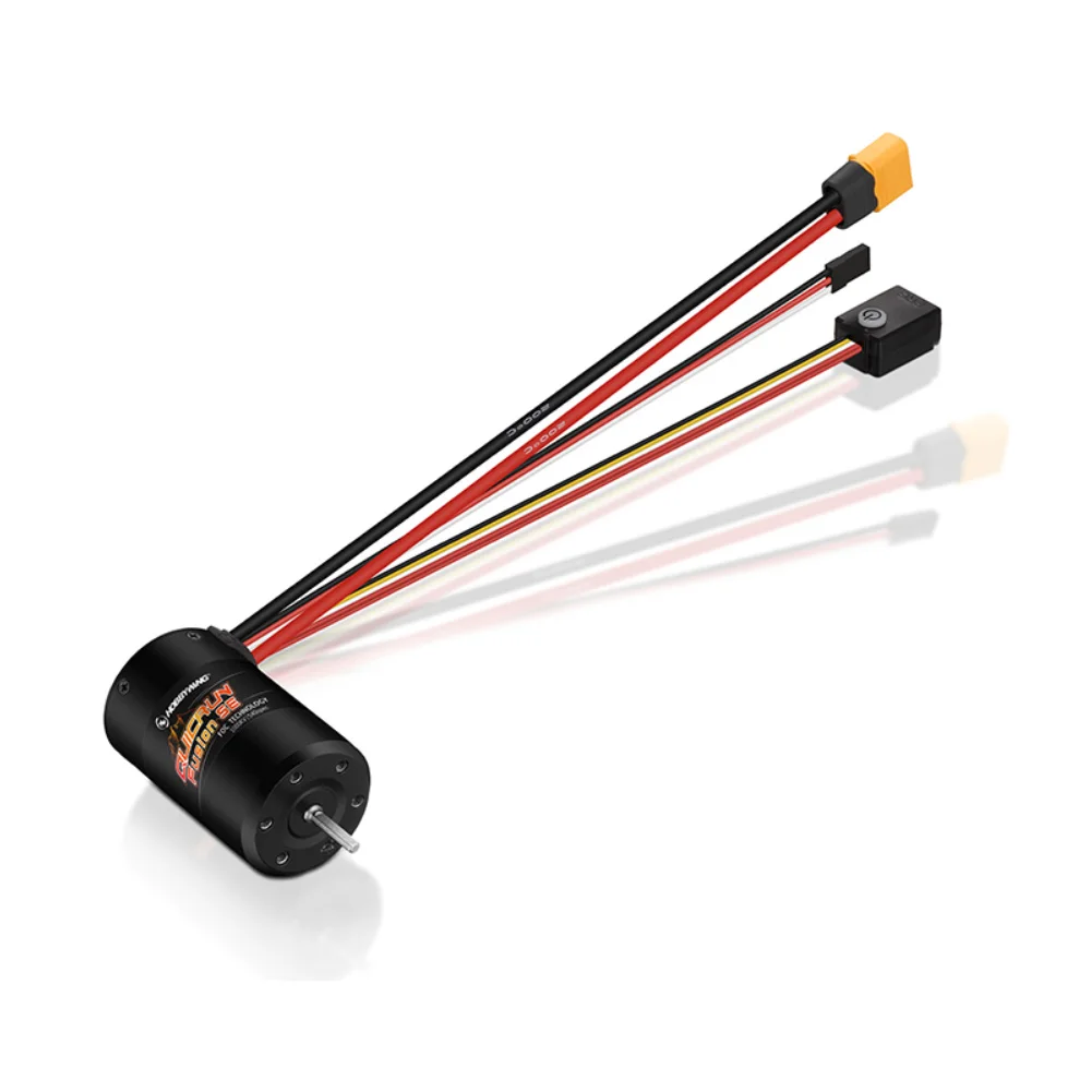 Hobbywing quicrun fusion se 1200kv/1800kv motor sem escova com sensor embutido 40a esc 2 em 1 à prova d'água para peça de carro 1/10 1/8 rc