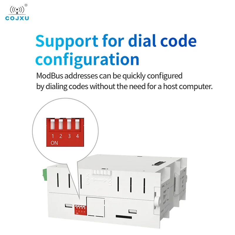 Verteilte ferngesteuerte IO-Modulserie RS485 RJ45 Analogschalter Erfassung COJXU M31 Host-Erweiterungsmodul Modbus Kostenloses Spleißen