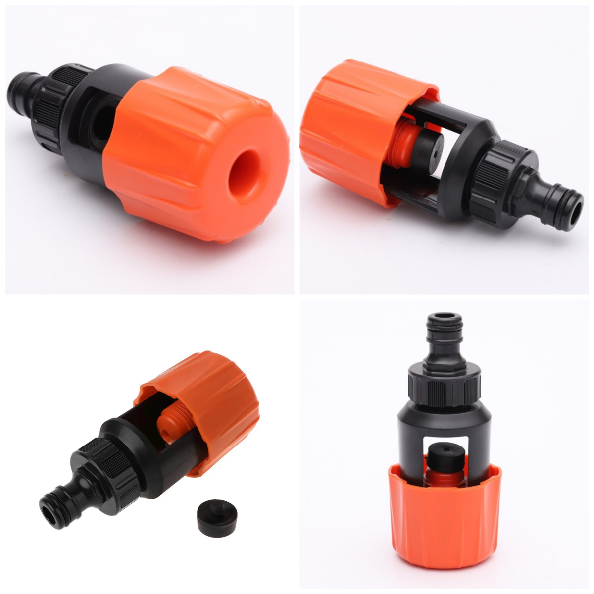 Robinet mitigeur d'eau chaude/froide pour lavabo de cuisine, salle de bains, robinet de Conversion en plastique, connecteur réutilisable, connexion rapide/Type de mamelon 1 pièce