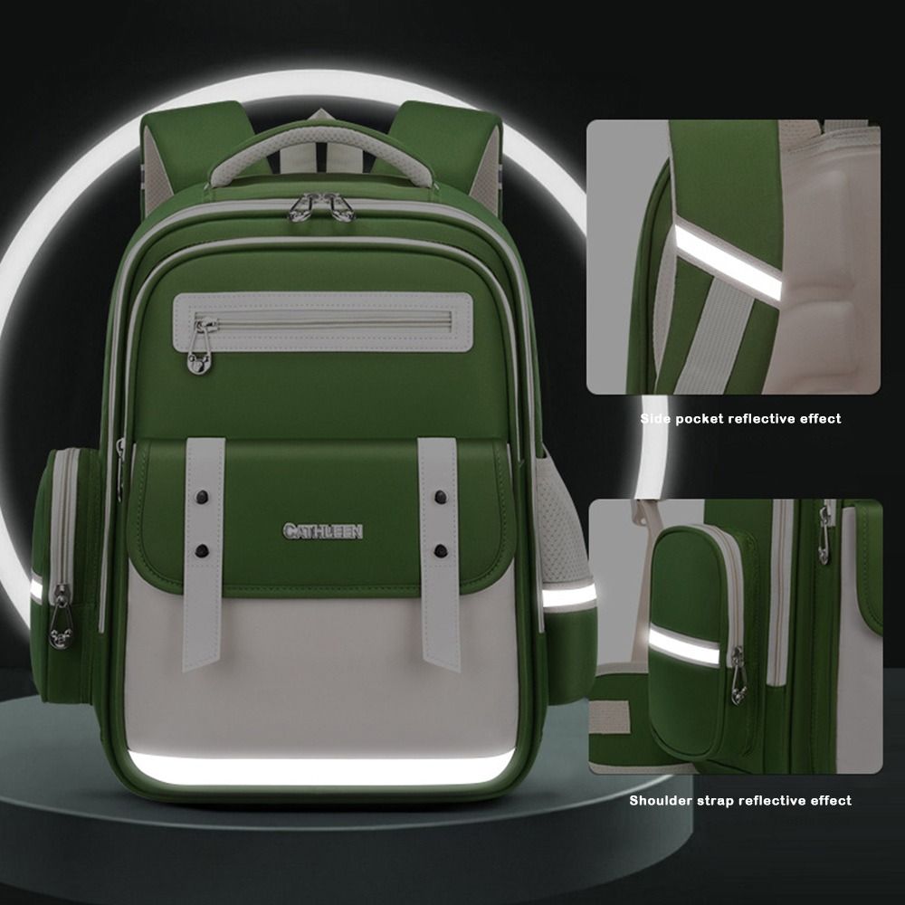 Large Capacity Students Backpack Spinal Protection with Reflective Strips School Bag Waterproof Ergonomic Kids Backpack for kids