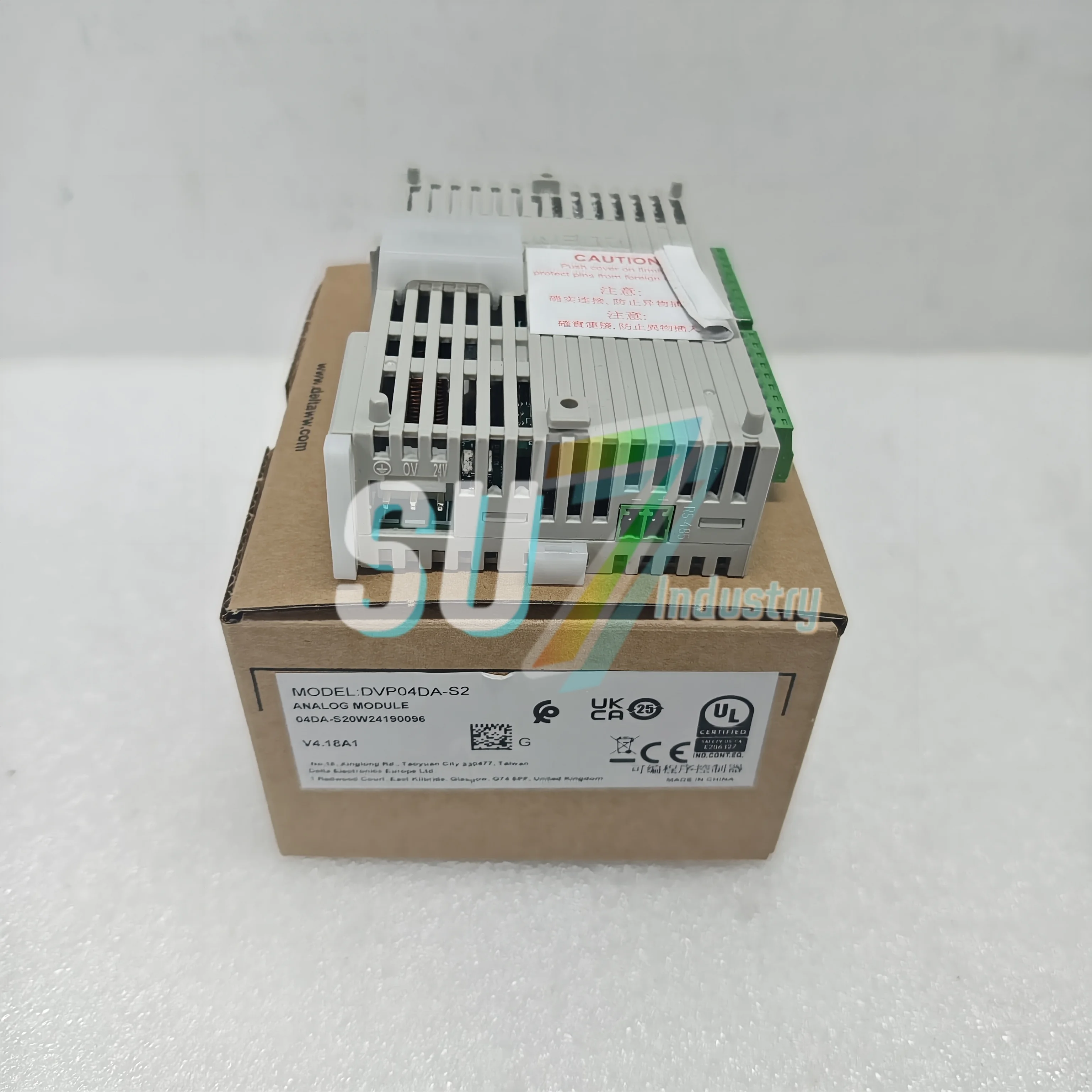 Módulo PLC DVP04DA-S2 Novo na caixa