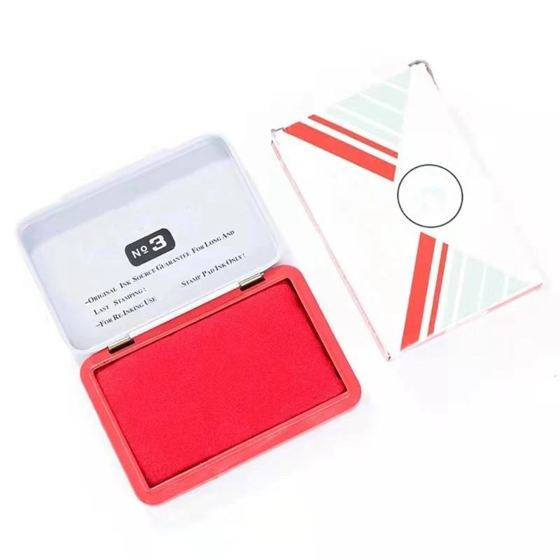 W89C Business Stamp Pad Pad быстро сушильная масляная на базе чернила отпечатка отпечатка для чернил для офисных финансовых