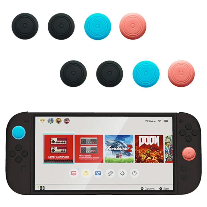 8 unids/lote tapas de silicona para pulgar, tapas de Joystick analógicas para Nintendo Switch2, accesorios de juego Joycon