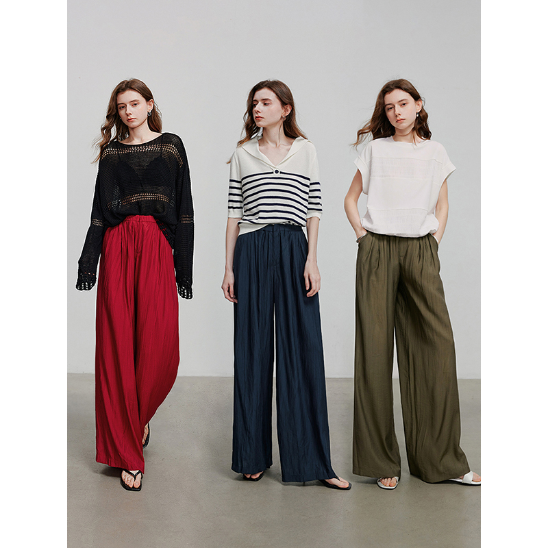TOYOUTH Pantalones casuales para mujer 2025, novedad de verano, pantalones largos 8527002