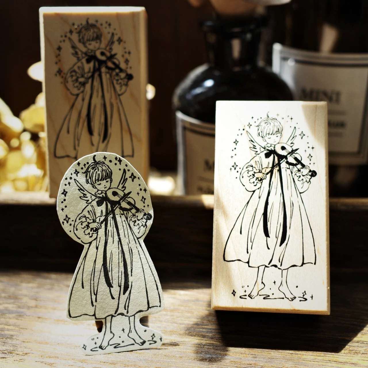 Journal STAMP [Angel Series] Ahornroter Gummi