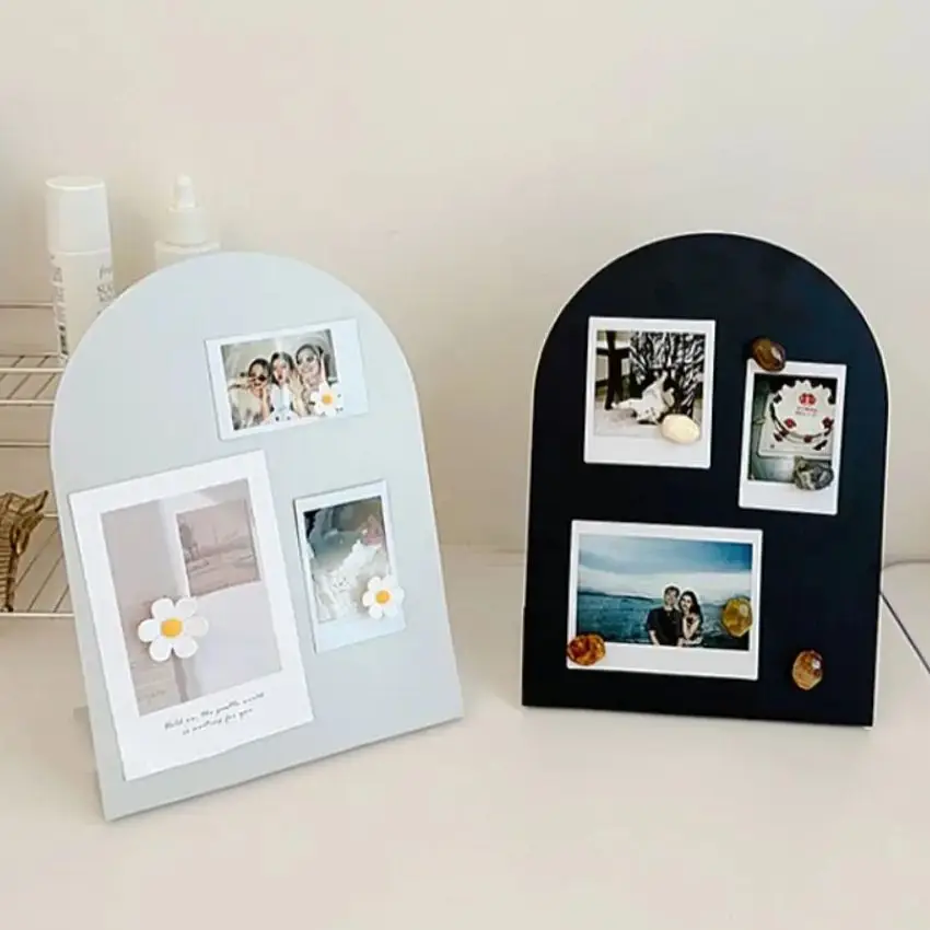 New Large Capacity Desktop Message Board Vertical Curved Storage Board Entrance Display Board Office Home Desktop Ornament