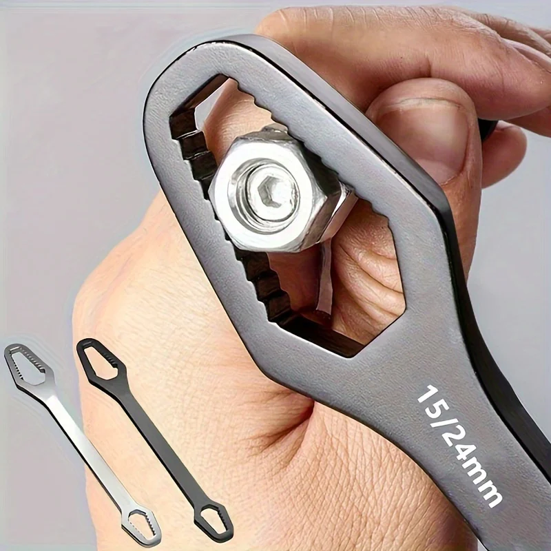 8 to 17 Black Multifunctional Double End Box Wrench Hexagon Double End Solid Wrench Screw and Nut Tool with Various Diameters