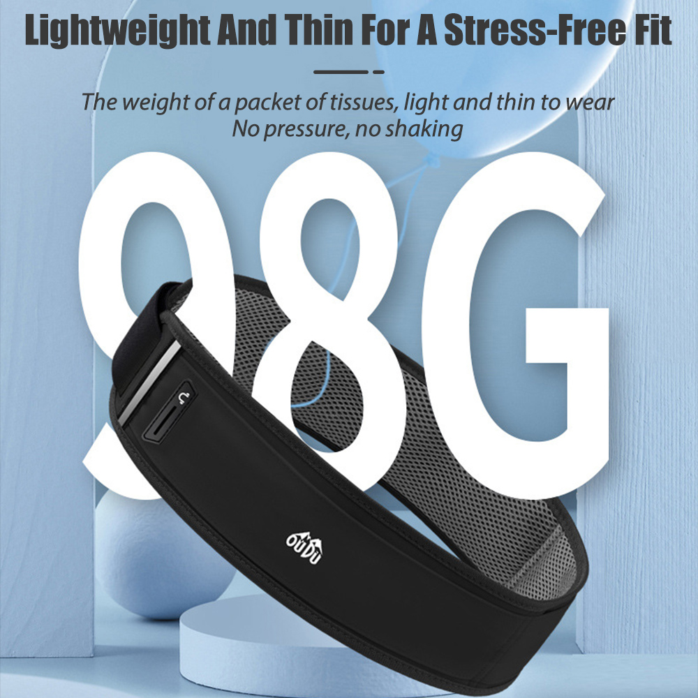 NEWBOLER Running Heuptas Heren Dames Onzichtbare Trail Running Belt Hydratatie Heuptas Telefoonhouder Gym Fitness Marathon