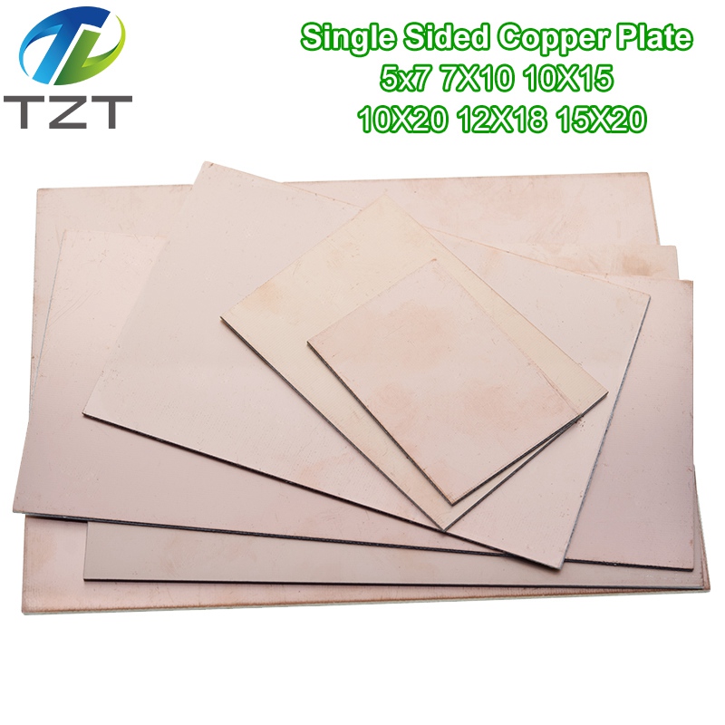 TZT 5x7 7x10 10x15 10x20 15x20 12x18cm Single Side Copper Clad Plate Diy Kit