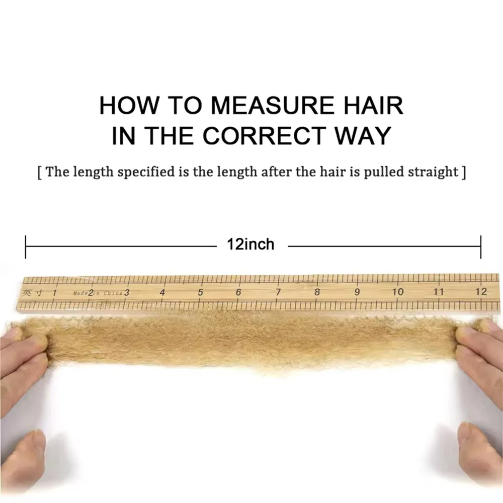 Afro Kinky Curly Bulk Echthaar für Twists Honigblond # 27 Bulk Echthaar für Dreadlock-Erweiterungen, Reparatur von Locs, Twist-Flechten