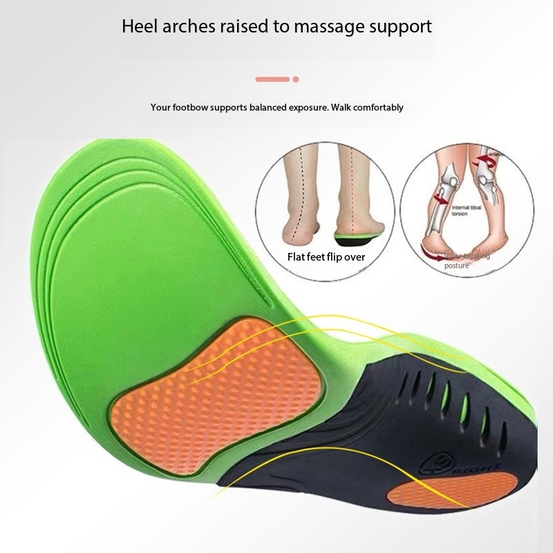 Arch Support Insoles Sports Shock Absorption Elastic Wear Resistant Orthopedic Flatfoot Insoles Feet Foot Pad