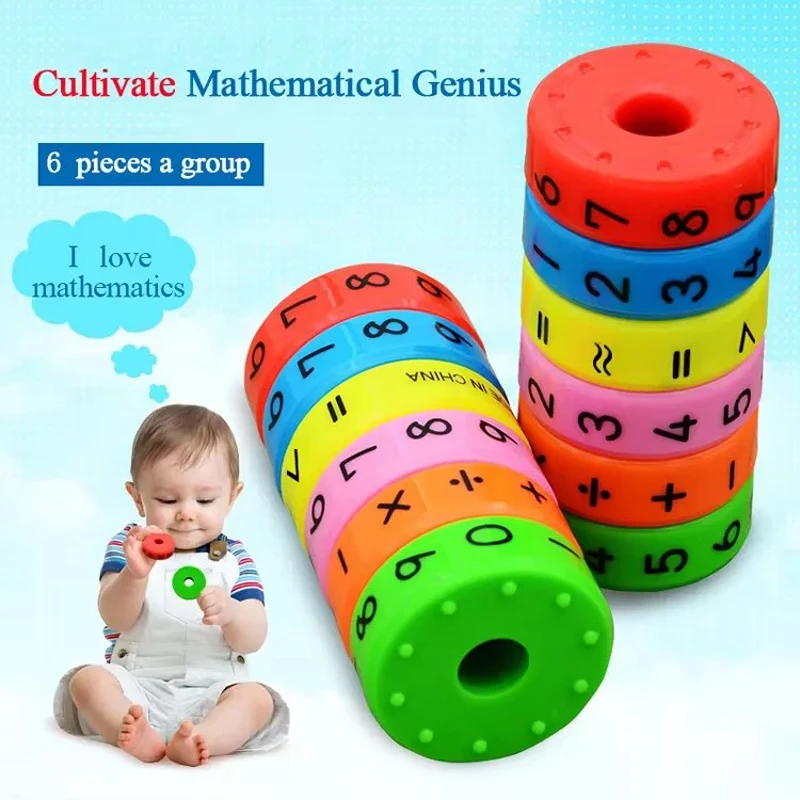 Jouets magnétiques Montessori, jouets éducatifs d'apprentissage précoce pour enfants, mathématiques, chiffres d'affaires, bricolage, puzzle à assembler, pour enfants, garçons et filles