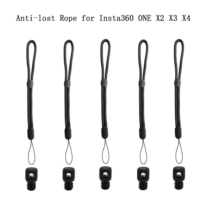 Alça de pulso de mão para insta360 x3 x4, acessórios para câmera, alça de mão antiderrapante, corda anti-perda, cordão, suporte de montagem
