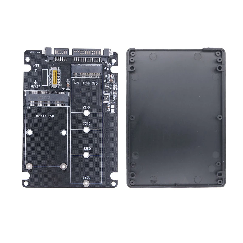 M2 SSD Case mSATA to USB Adapter mSATA Enclosure M.2 NGFF mSATA SSD to SATA 3.0 2.5 Адаптер Riser Board M.2 Box Кабель для ноутбука