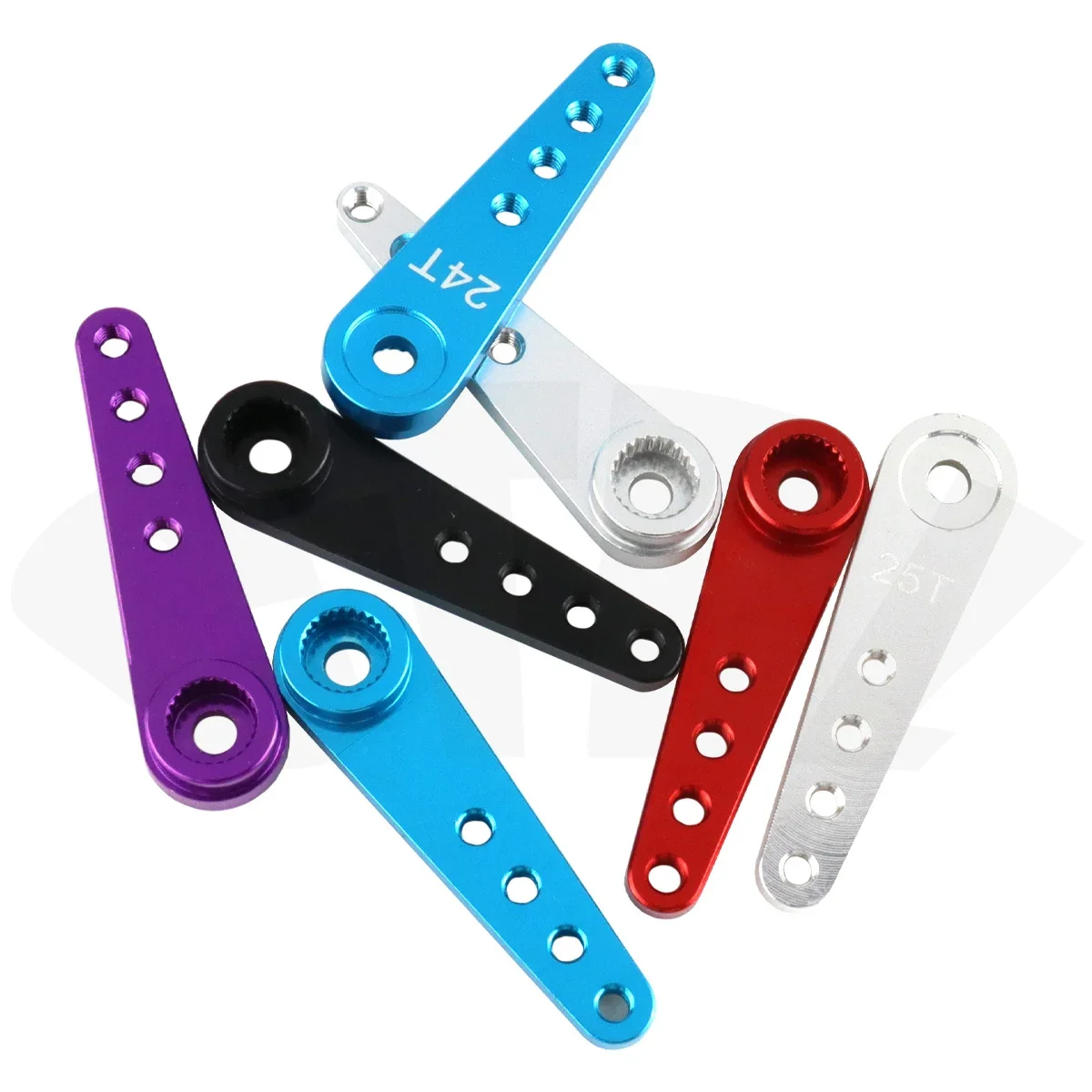 Bras servo unidirectionnel en métal 25T suréWeret allongé, pour bateau RC 1/10 SCX10 HSP TRtage 30-100CC avion camion léger