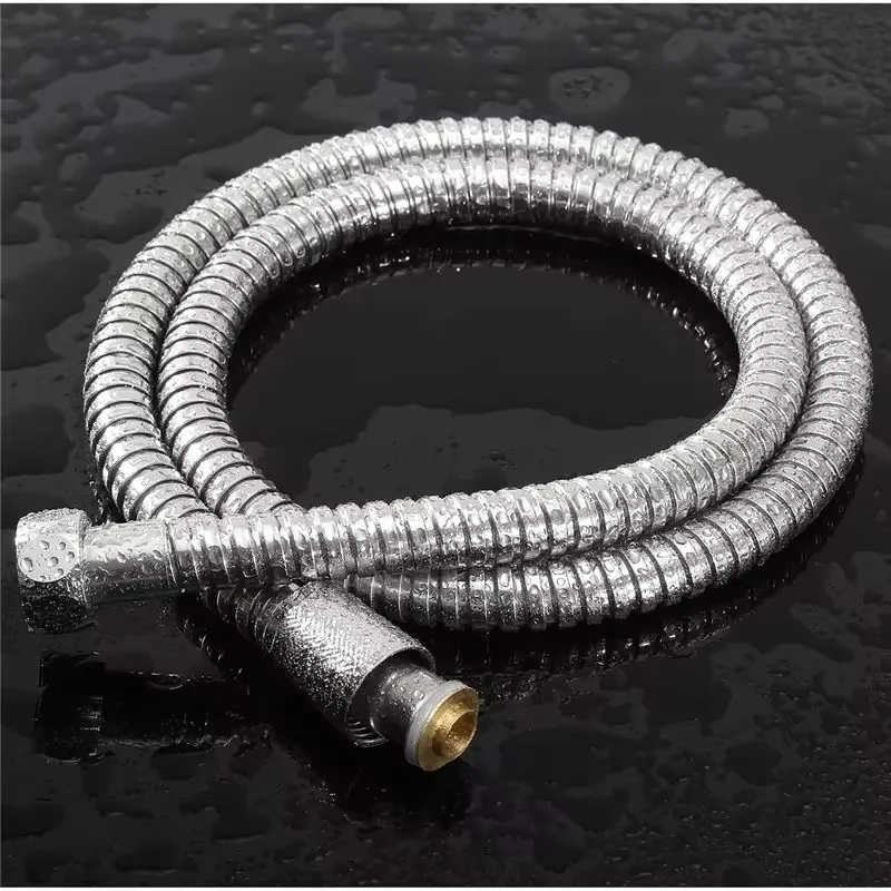 Mangueira de encanamento flexível de aço inoxidável, tubo de cabeça de chuveiro, tubo flexível para banheiro, 1-3m, acessórios de banho