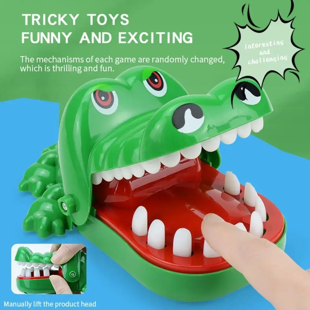Denti di coccodrillo Giocattoli Coccodrillo Mordere Dito Dentista Giochi di famiglia classici Scherzi di feste Gioco fortunato per bambini Giocattolo di decompressione