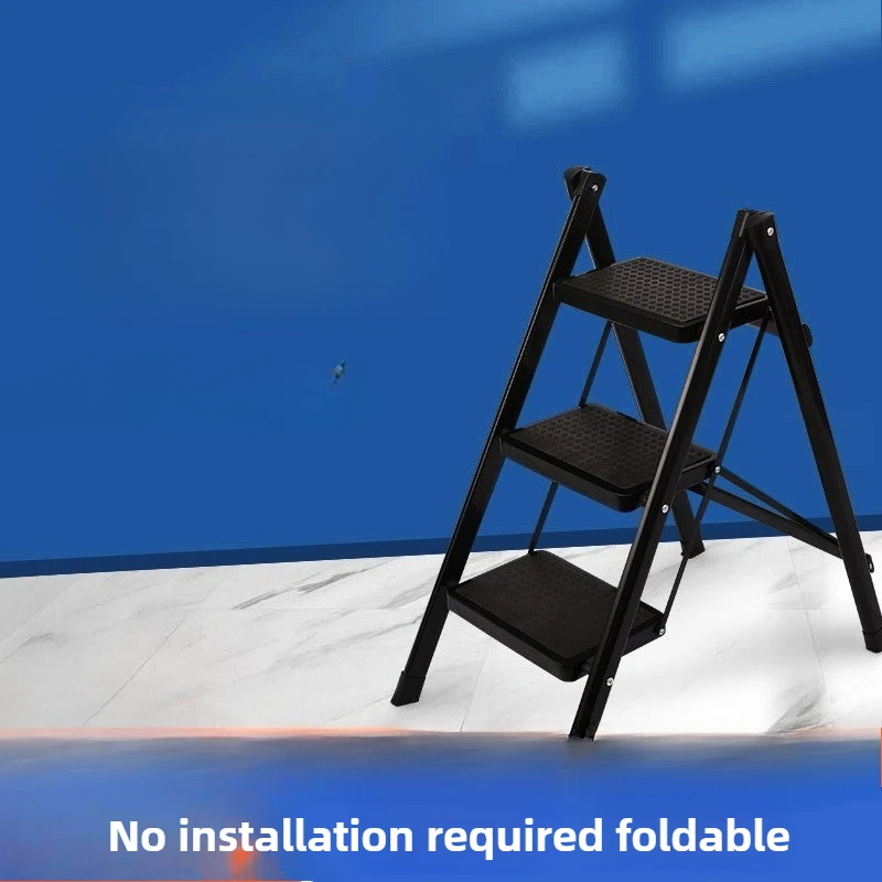 Scale Scale pieghevoli per la casa Scale pieghevoli in acciaio al carbonio a 3 gradini Scaletta antiscivolo Sedia Scaletta pieghevole Pieghevole