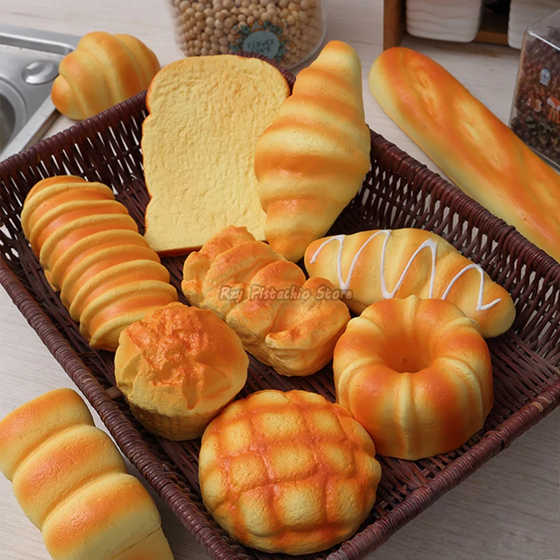1 pz simulazione artificiale pane cibo finto modello francese Baguette Toast torta panetteria bambini giocano giocattoli da cucina ragazzo ragazza finta Baker