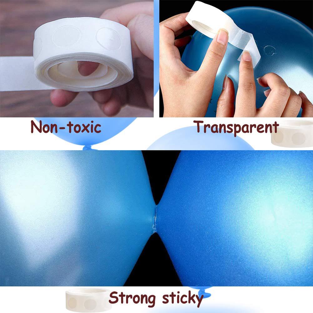 1/10 Rotolo Adesivo Biadesivo Punti Trasparente Rimovibile Palloncino Nastro Adesivo Colla Per Fai Da Te Artigianato Matrimonio Festa di Compleanno Decor