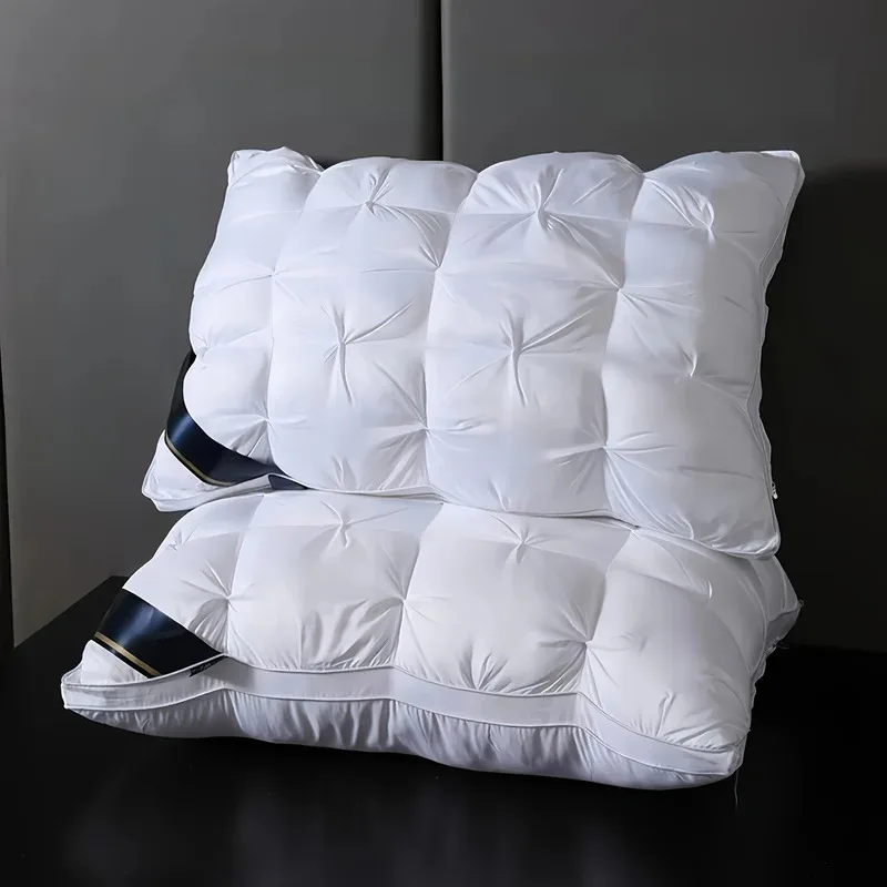 Hotel de 5 estrellas de 48x74CM, diseñado específicamente para protección de la columna Cervical y ayuda para dormir, uso doméstico, dormitorio, núcleo de almohada individual, 1 ud.