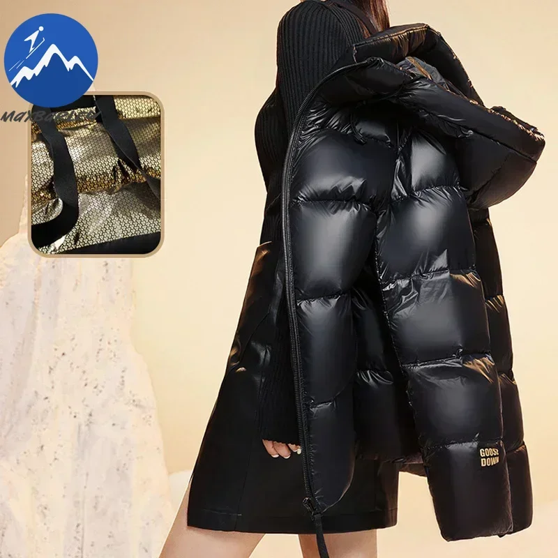 Unten Jacke Männer Winter Wasserdichte Gans Jacke Männer Luxus Marke Mit Kapuze Feder Gans Mantel Frauen Schwarz Puffer Jacke Mann 2023 Neue