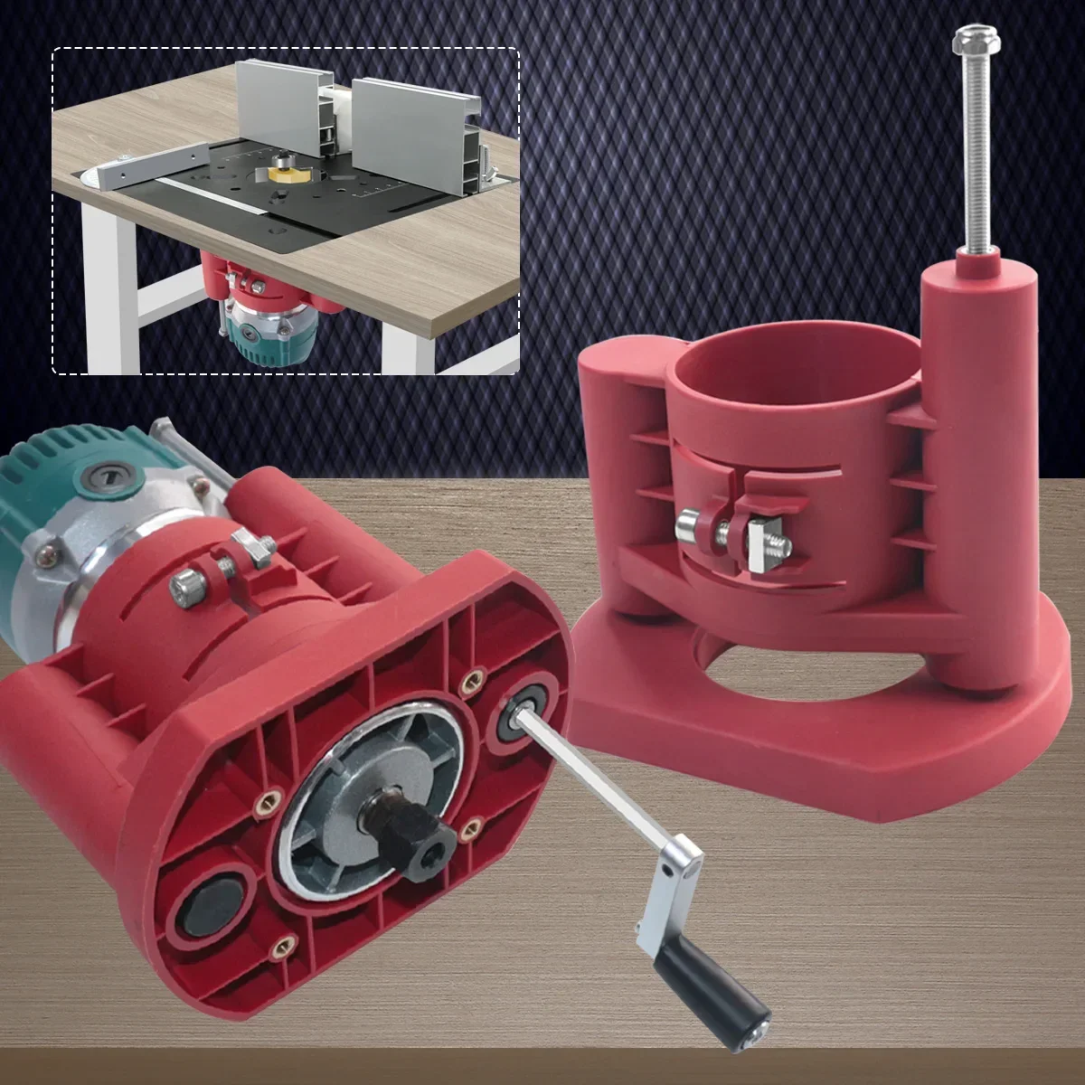 Sistema de elevación de mesa de enrutador - Elevador de enrutador de precisión - Inserto de placa de enrutador - para configuraciones rápidas, precisas, confiables y repetibles
