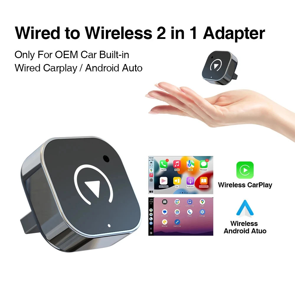 Nieuwe Draadloze Android Auto Adapter Dongle Smart Mini Box Plug En Play Universeel Voor VW Toyota Nissan Honda Ford Benz