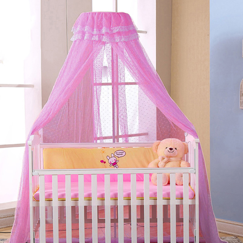 Baby Slaapkamer Gordijn Netten Klamboe voor Wieg Pasgeboren Zuigelingen Bed Luifel Tent Draagbare Babi Kids Beddengoed Room Decor Netting